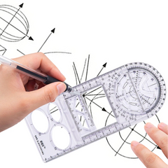 Regla geométrica multifuncional - Envío Gratis