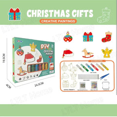 🎁Juego de manualidades y pintura con cristales para bricolaje - Oferta navideña🌲